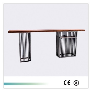 Goolee Wooden Stainless Steel Modern Compact Bar Table
