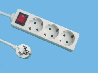 Schuko Power Strips, European Extension Power Strips