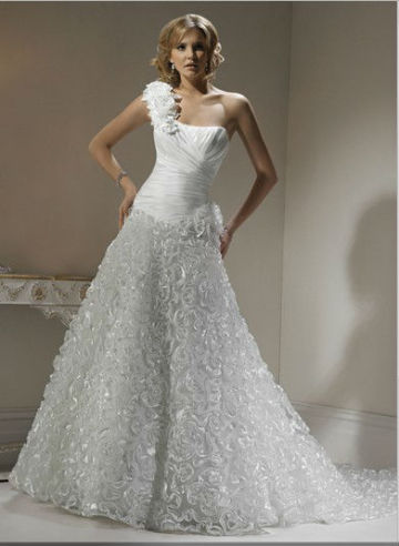 short sleeve wedding gowns