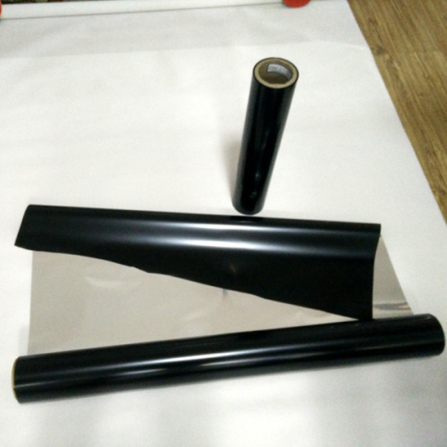 25mic Silver Opaque Matte Black PET Film