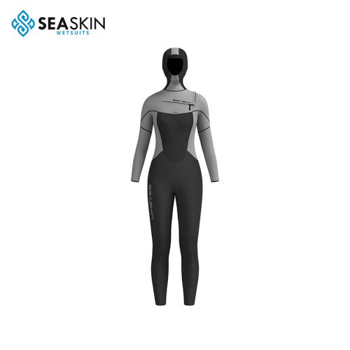 Seaskin Women 2mm Chest Zip Steamer Surfing Wetsuit