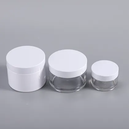 Pet Plastic Jar Packaging for Lotion Cream