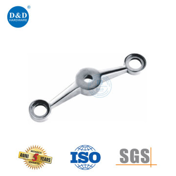 180 Degree 2 Arm Glass Curtain Wall Connector