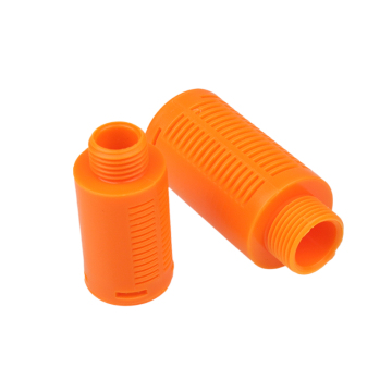 PSL Orange Size Guide: 1/8, 1/4, 3/8, and 1/2 Inch Plastic Air Silencers and Exhaust Mufflers