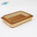 Handweaved durable pp supermarket display storage basket