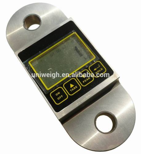 aluminium waterproof LCD dynamometer forcemeter ergometer with shackle and hook