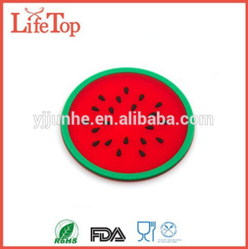 Novelty Design Non-slip Fruit Coaster Silicone Coasters 3.5"