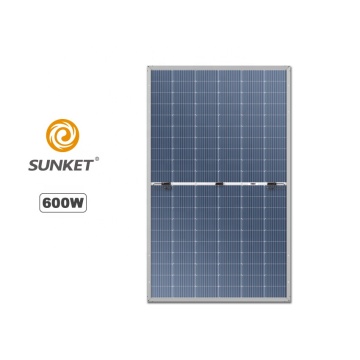 Panel solar de 210 mm 600W en comparación con Longi