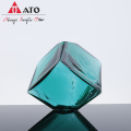 Cube Shape Crystal Flower Vase For Home Decoration