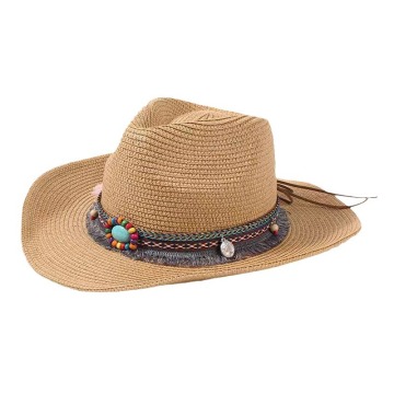 Westerly Sunshade Cowboy Straw Hat for Men and Women