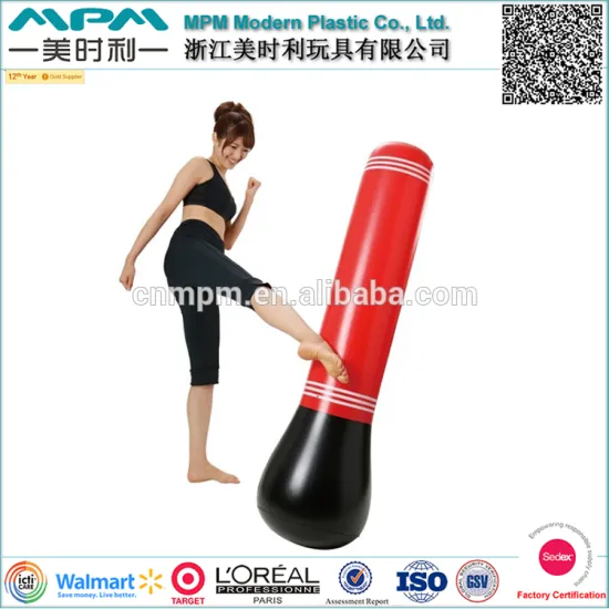 Factory direct supplier custom inflatable taekwondo punching bag, kick boxing punching bag