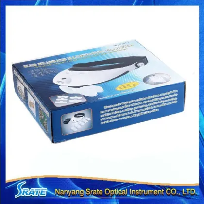1X 1.5X 2X 2.5X 3.5X Helmet head Magnifier Headband Optivisor Watch Repair Eye LED light loupe