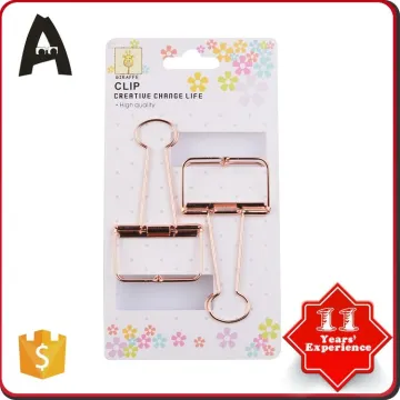 Promotion factory directly binder clip metal 2 ring