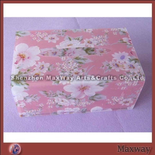 High Grade Acrylic/Perspex Napkin Box/Case with Fashionable Patterns