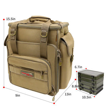 Customized Multi-Purpose Fishing Kit: Shoulder Backpack with Tackle Box and Lure Tools