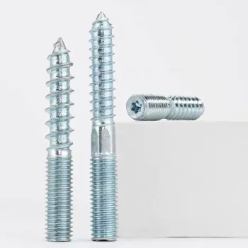 Double Head Threaded Wood Screws - Furniture Bolts and Hanger Bolts M6 M10 M12 for Woodworking Connectors