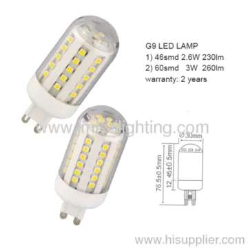 Manufacturer Led Light Bulb G9 2.6w 3w 