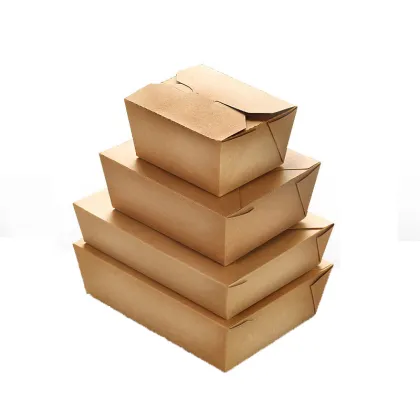 Custom Printed Recycled Paper Boxes for Fast Food: French Fries, Burgers, and Hamburger Packaging