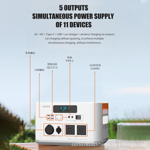 ODM/OEM Outdoor Solar Generator: Portable Power Stations with Capacities of 1000WH to 2000WH