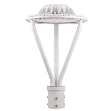 100W Outdoor Led Lamp Post Lights White Finish