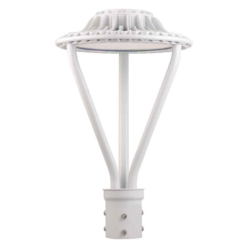 100W Outdoor Led Lamp Post Lights White Finish