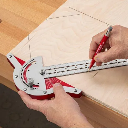Precision Stainless Steel Protractor Carpenter Ruler