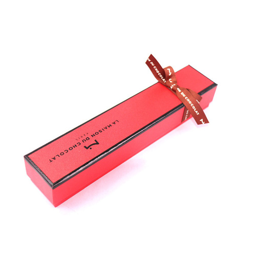 Gold Paper Necklace Packaging Gift Red Box