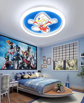 Astronaut Star Lamp: Cartoon LED Children's Room Ceiling Lamp