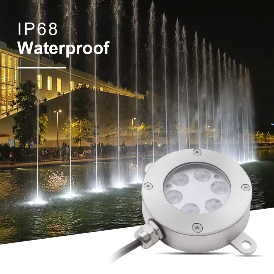IP68 Waterproof RGB LED Underwater Fountain Light for Pools and Ponds