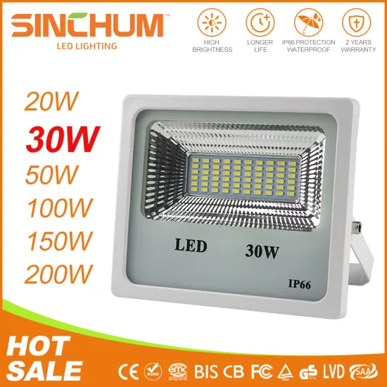 IP66 smd 30w high lumen with 110lm/w outdoor led floodlight