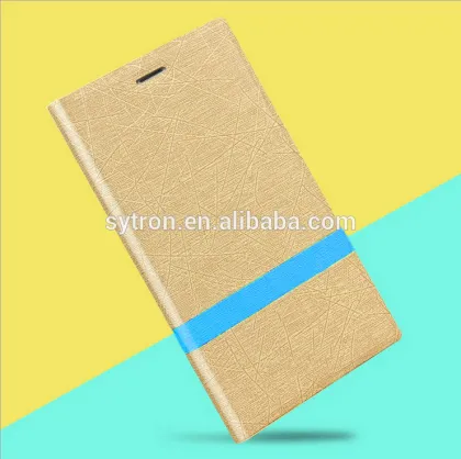 Fashionable Color Stitching Splicing Cell Phone PU Book Case PC+TPU Hard Shell for Lenovo PHAB Plus