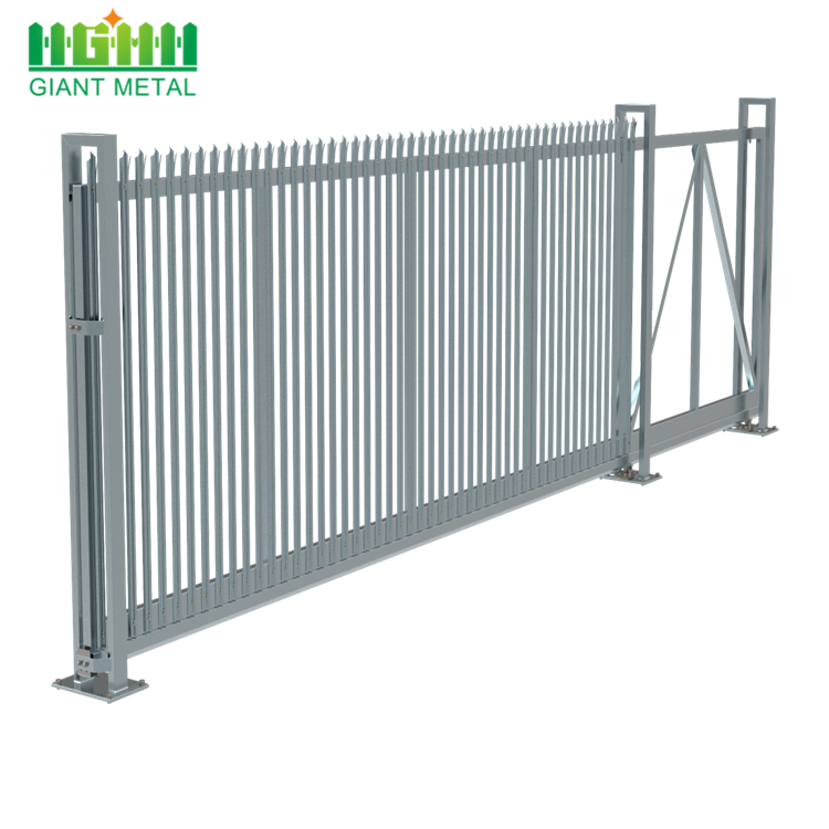 Cheap safety galvanized then welding steel palisade fencing