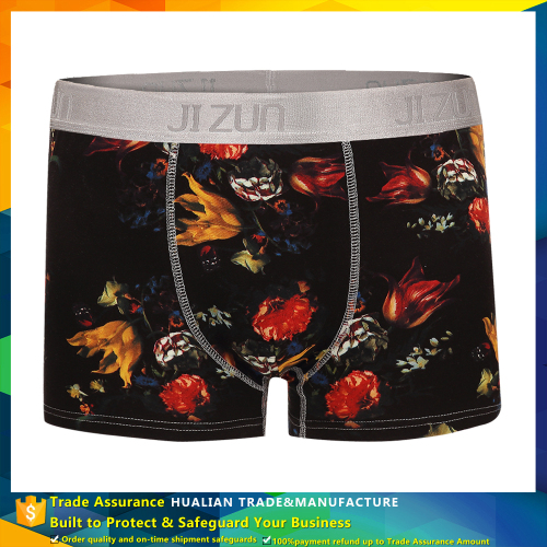 new design style custom boxers with labels and printing