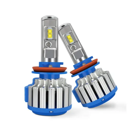 High-Power T1 Auto LED Headlight Bulbs: 80W 8-48V Chip LED for H4, H7, H11, H1, 9005, 9006, Compatible with All Cars - Up to 6000LM