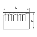 Ferrule pour le tuyau SAE 100 R1AT