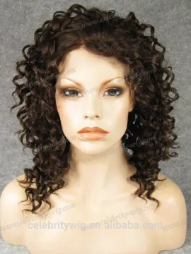 Medium auburn color lace front wig hatsune miku synthetic cosplay wig