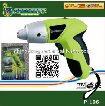 6.35mm 4.8v Ni-Cd mini cordless screwdriver