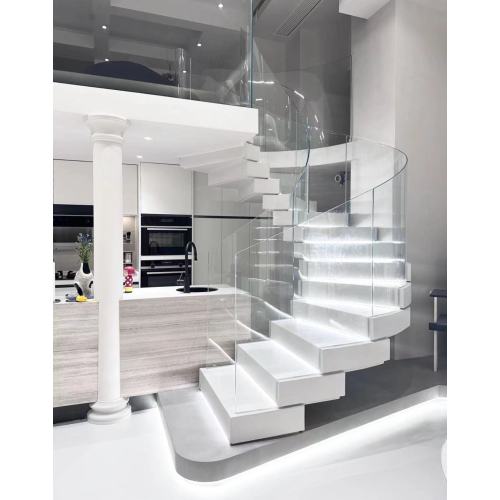 MS2025 درج ذو درجات رخامية على شكل قوس