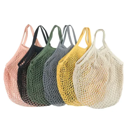 Eco-Friendly Reusable Cotton Mesh Shopping Bags