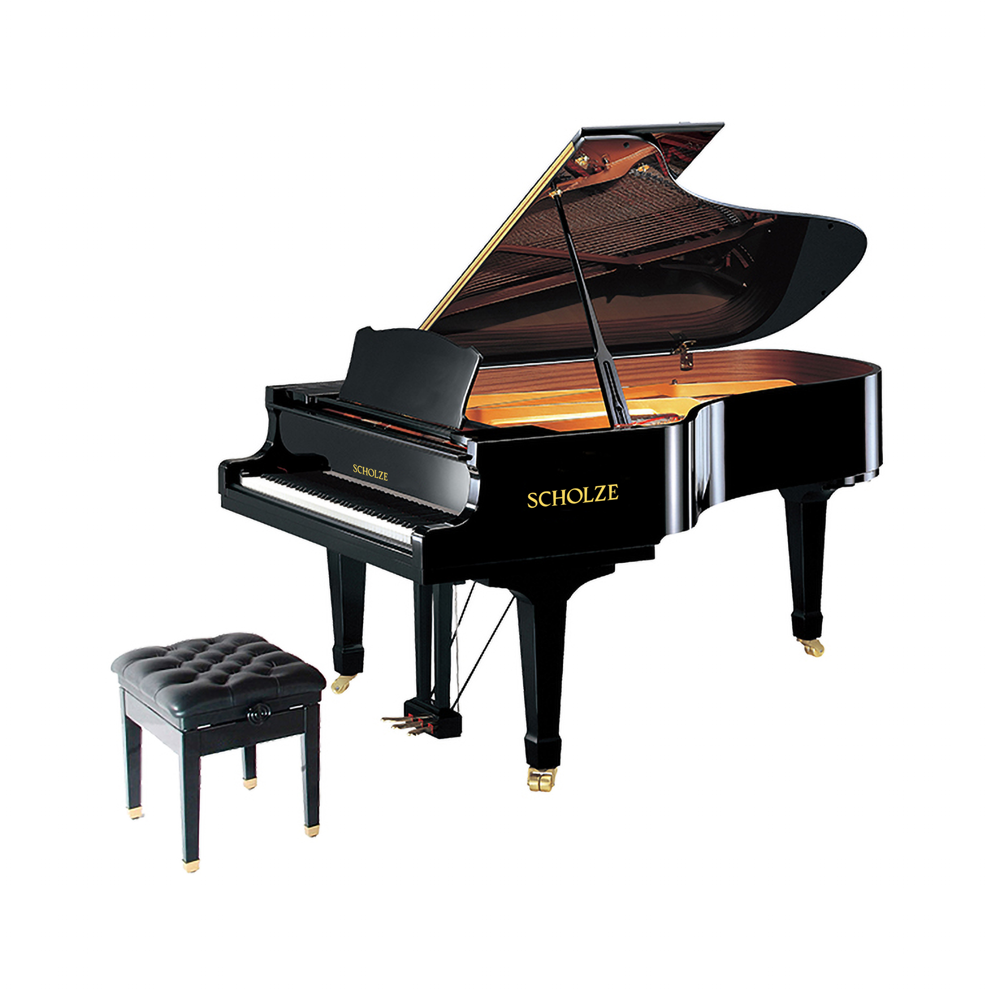 Petrof · Scholze NS-230 Grand Piano Black Polied 2300 cm-es európai petrof kézműves professzionális akusztikus zongora