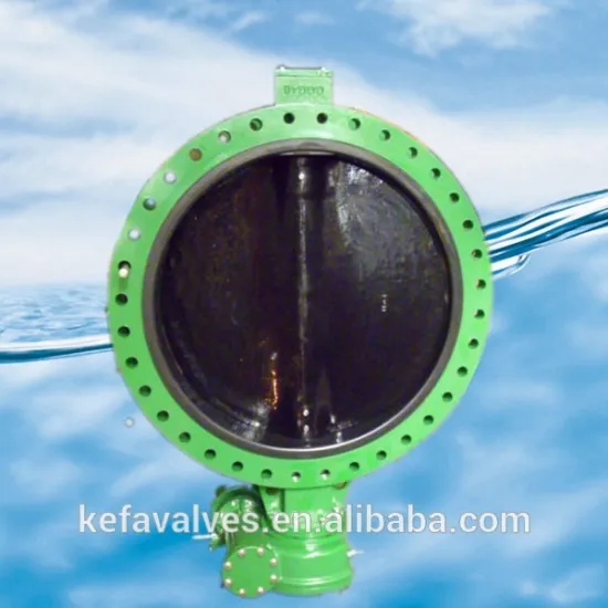 U type flanged butterfly Valve with EPDM coating disc