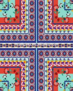 Silk scraf digital printed silk fabric