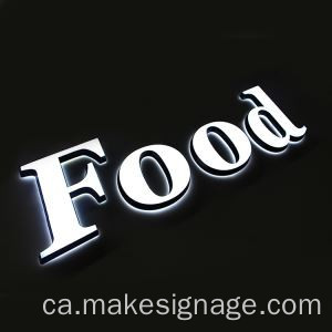 Carta acrílica LED personalitzada