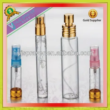 miniature glass bottles