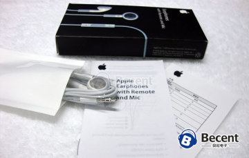 earphone with mic and remote for Iphone