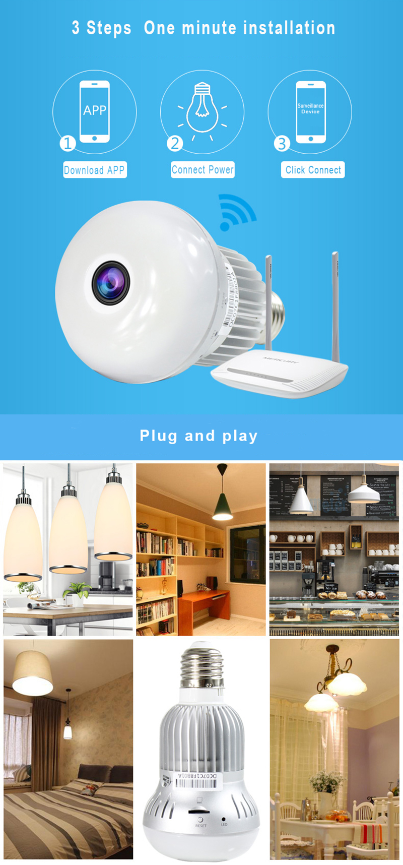 best spy bulb camera