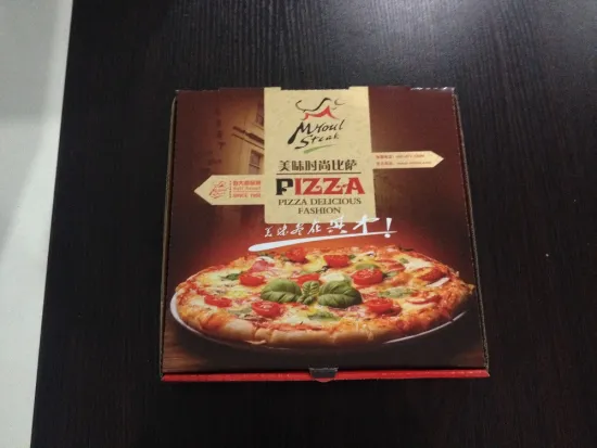 3-Layer B-Flute logo pizza box