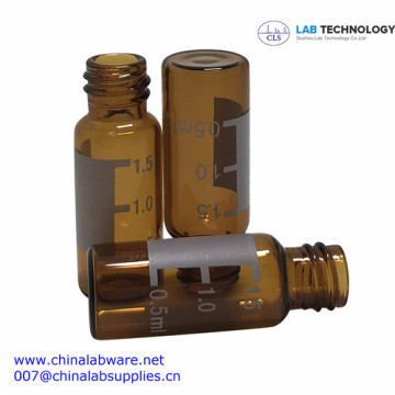 8mm 1.5ml screw top HPLC vial with write on patch