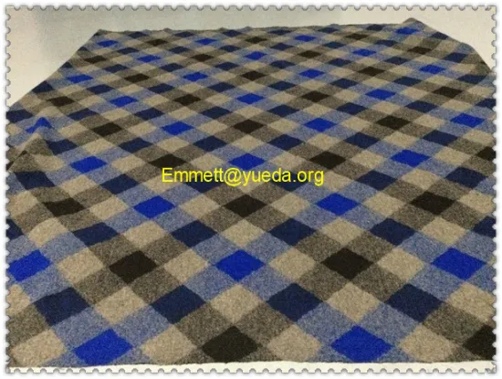 black blue beige colors plaid check jacquard design knit wool fabric coat garment cloth