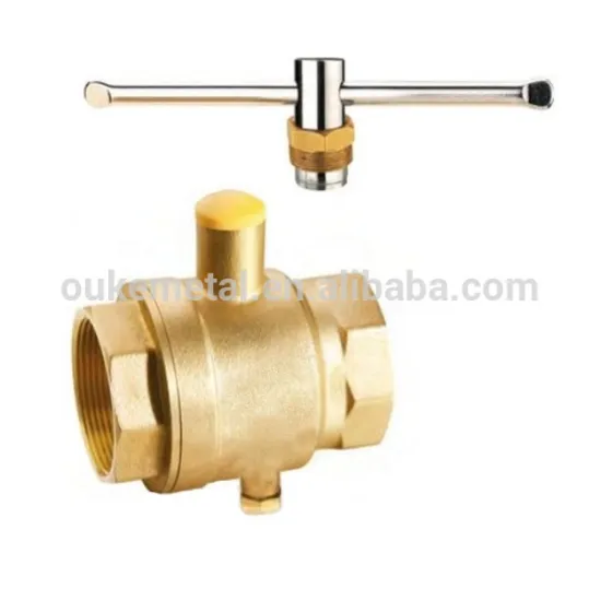 Brass valve with lock